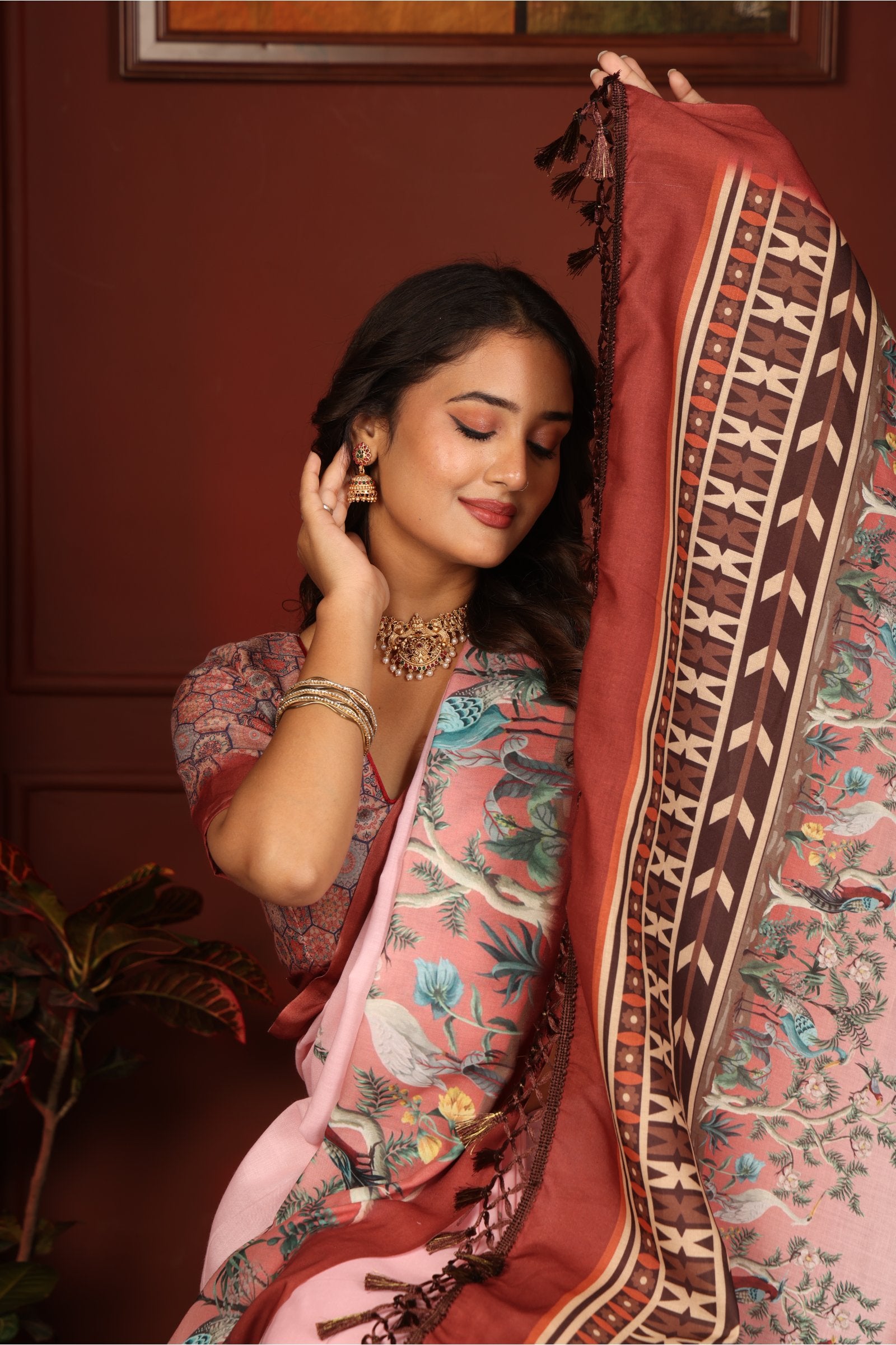 Ahalya — Blush of Grace Heritage Mull Cotton Saree