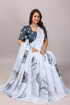 Indulekha — Breeze Floral Mull Cotton Saree