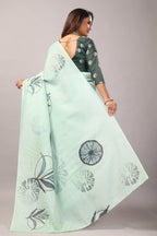 Iravati — Breeze Floral Mull Cotton Saree