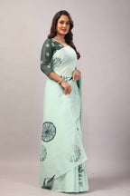 Iravati — Breeze Floral Mull Cotton Saree