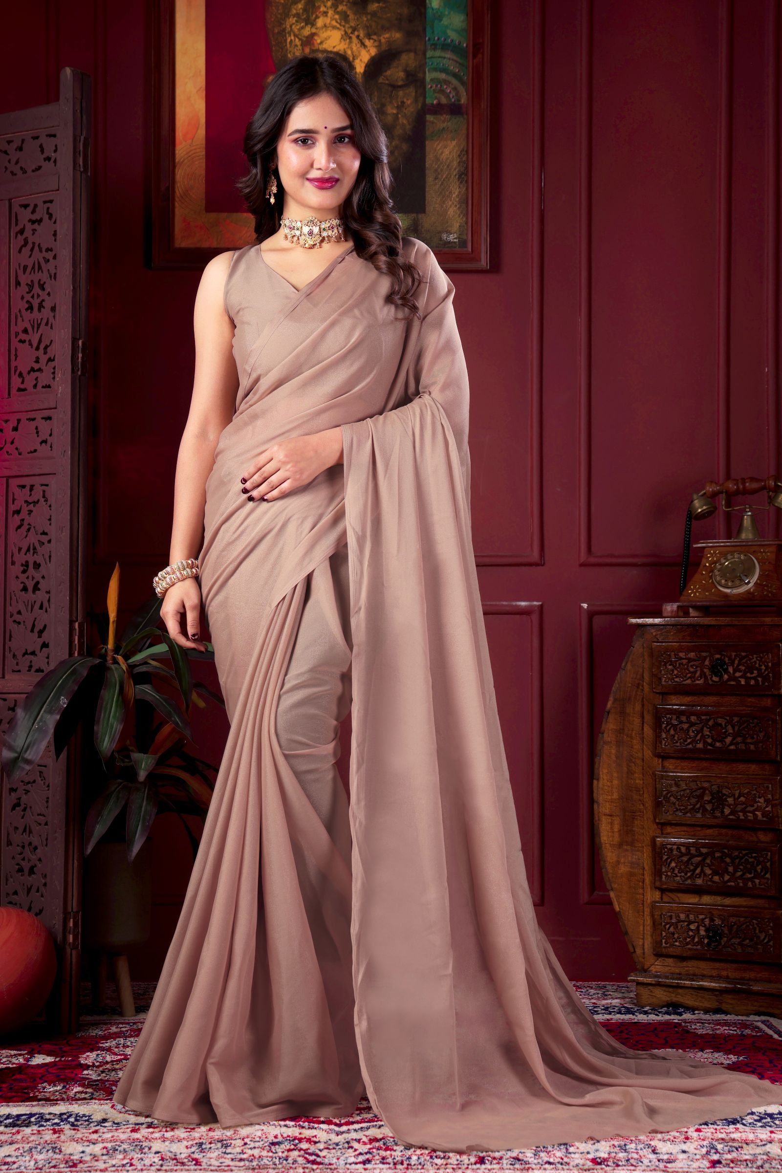 Ishitha — Soft Drape Evening Star Georgette Saree
