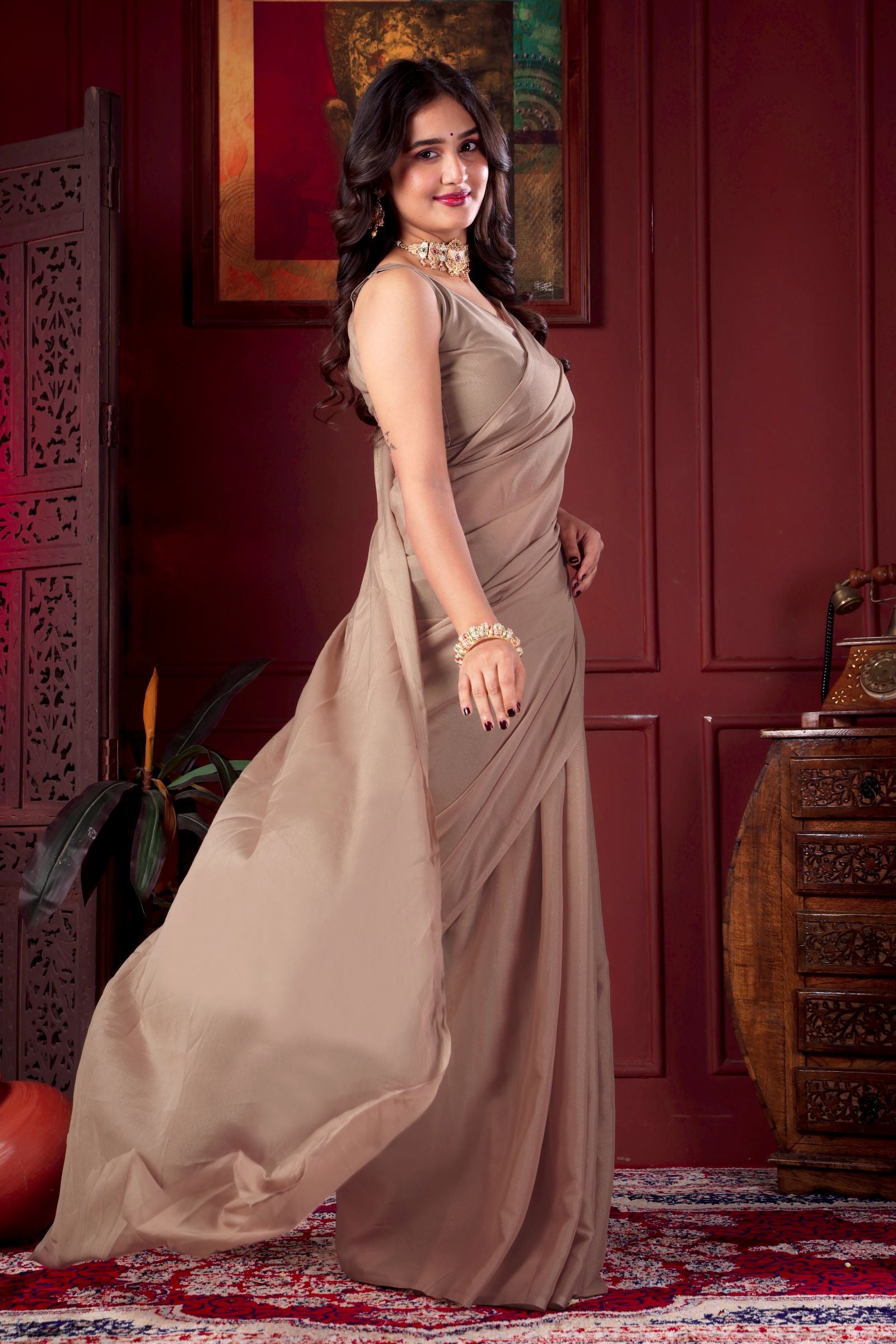 Ishitha — Soft Drape Evening Star Georgette Saree