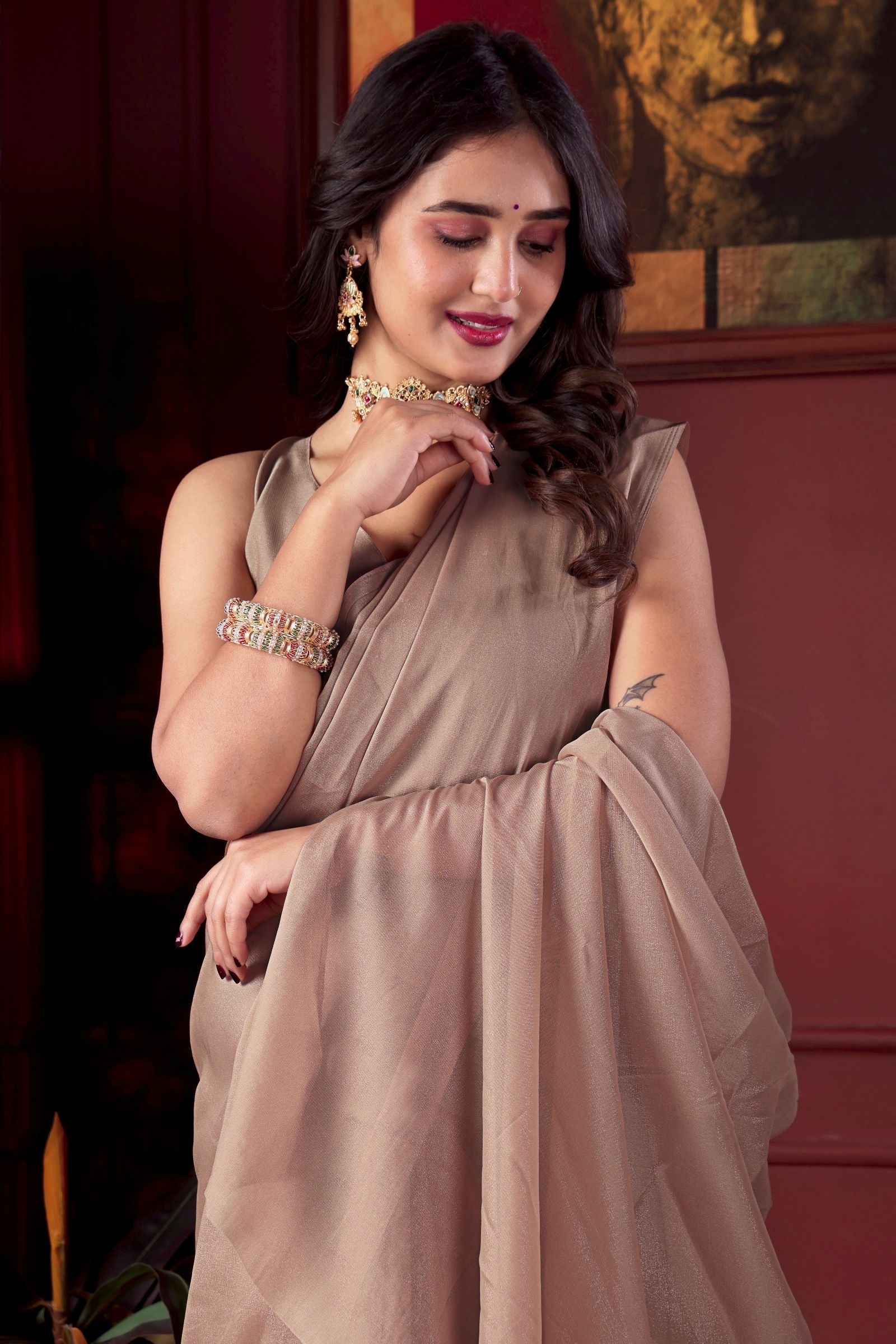 Ishitha — Soft Drape Evening Star Georgette Saree