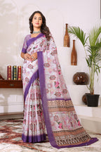 Madhulika — Baingani Pushp Saundarya Mull Cotton Saree