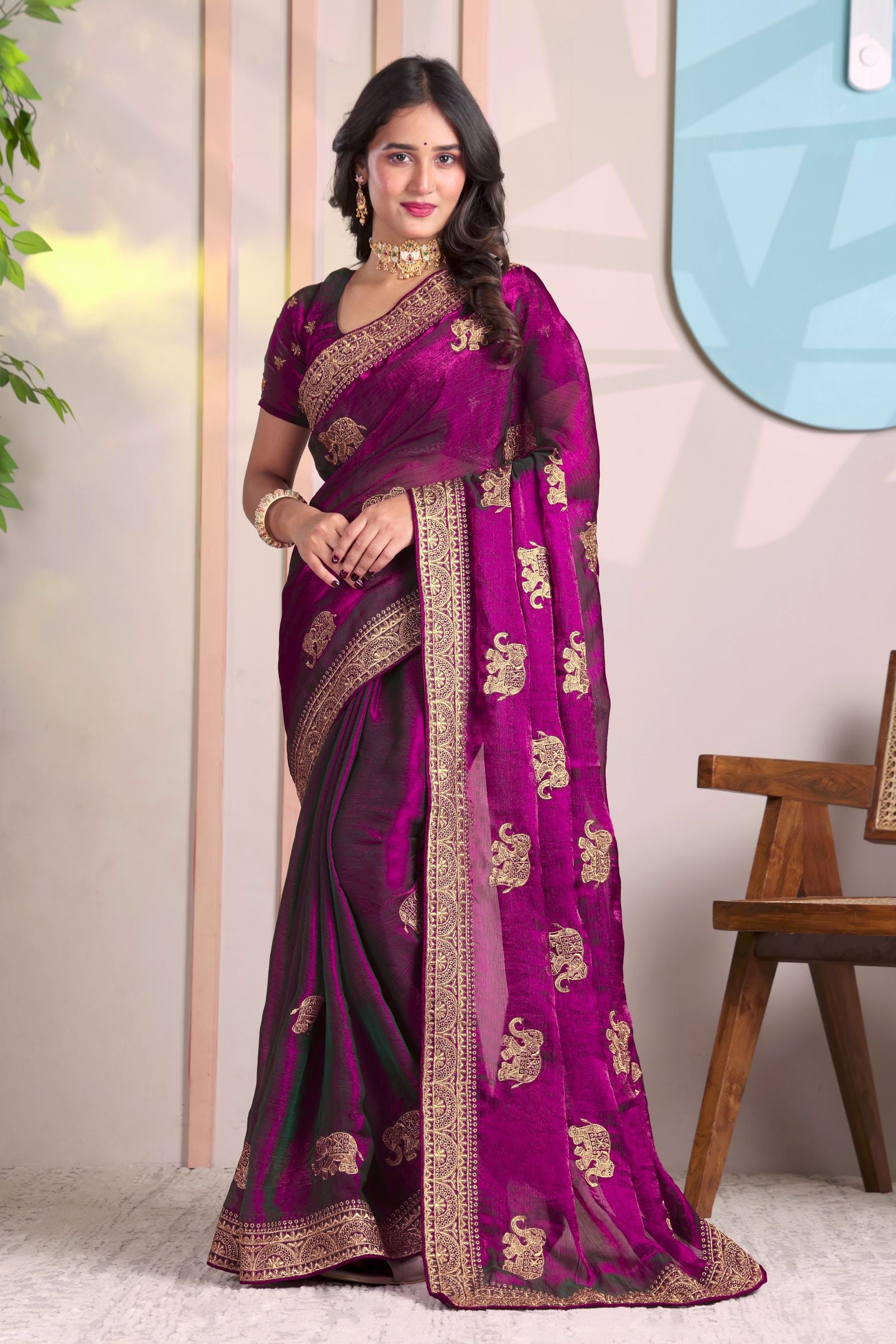 Manikya — Jewel Tone Festive Frendy Saree