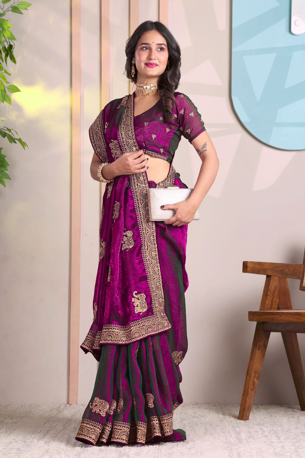 Manikya — Jewel Tone Festive Frendy Saree