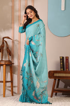 Hansini — Song of Serenity Mull Cotton Saree