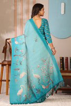 Hansini — Song of Serenity Mull Cotton Saree