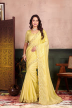Pitambari — Sunehri Simar Silk Embroidered Saree