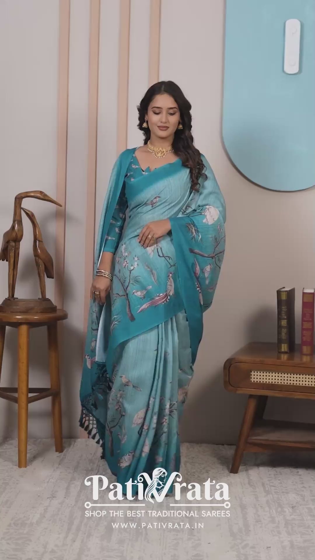 Hansini — Song of Serenity Mull Cotton Saree