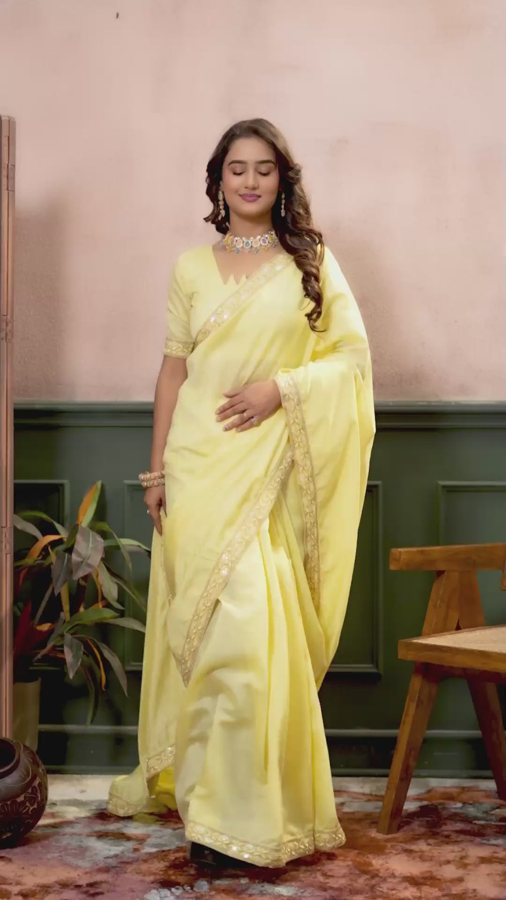 Pitambari — Sunehri Simar Silk Embroidered Saree