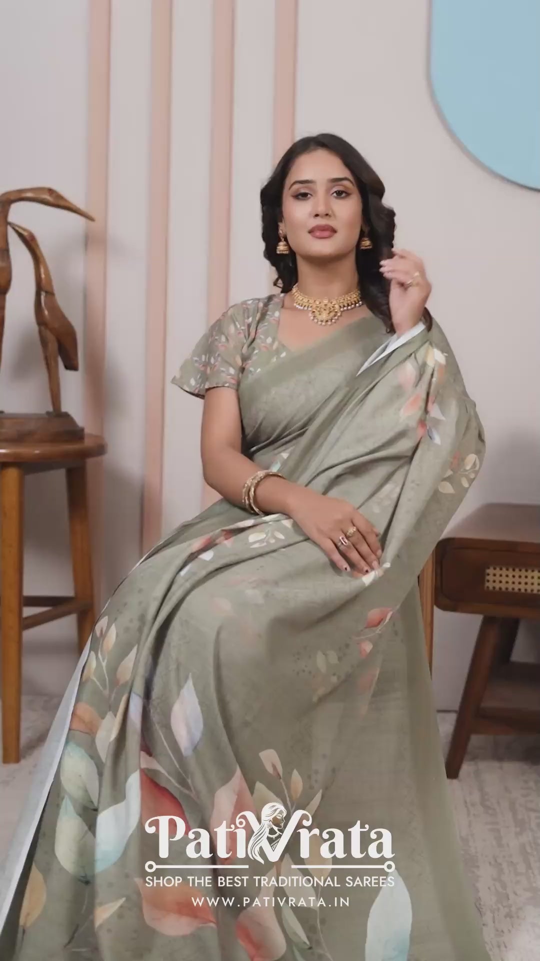 Vasant — Shades of Spring Mull Cotton Saree