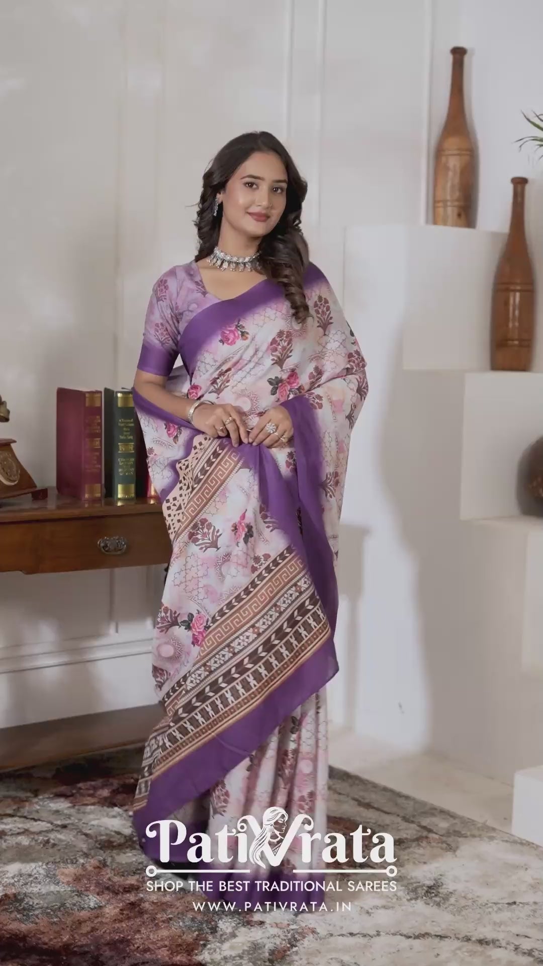 Madhulika — Baingani Pushp Saundarya Mull Cotton Saree