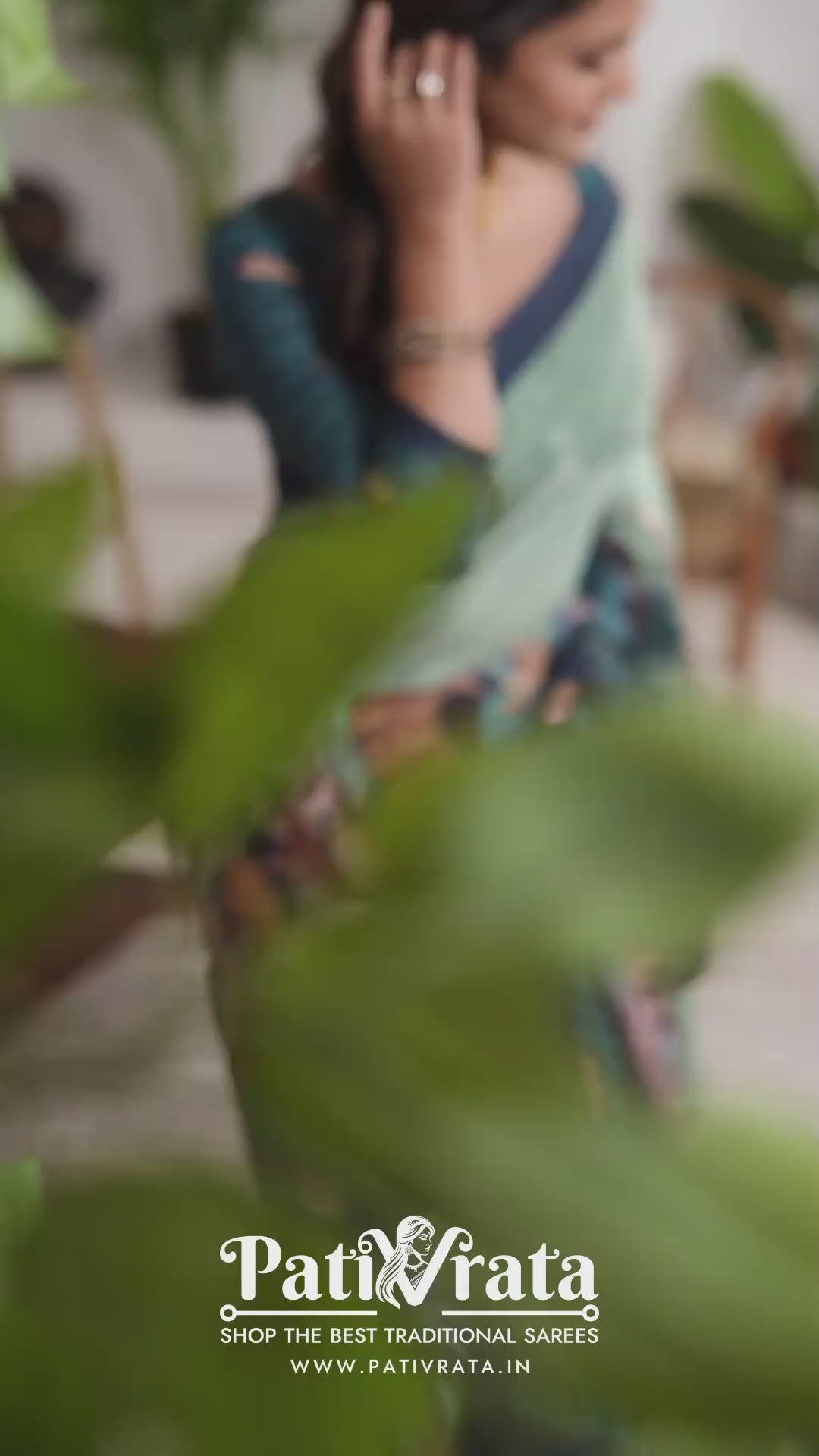 Radhika — Krishna Leela on Mull Cotton Saree