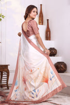 Ruhi — Botanical Japan Satin Printed Saree