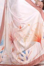Ruhi — Botanical Japan Satin Printed Saree