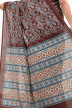 Sitara — Cotton Linen Ajrakh Inspired Saree