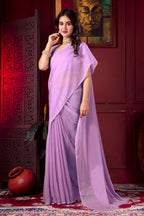 Srestha — Substle Lavender Star Georgette Saree