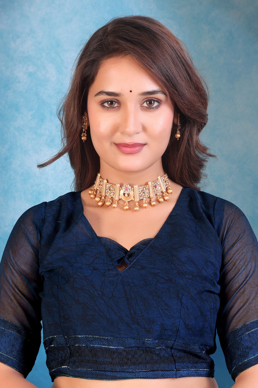 Tarika — Botanical Breeze Saree – Forest Blush Edition