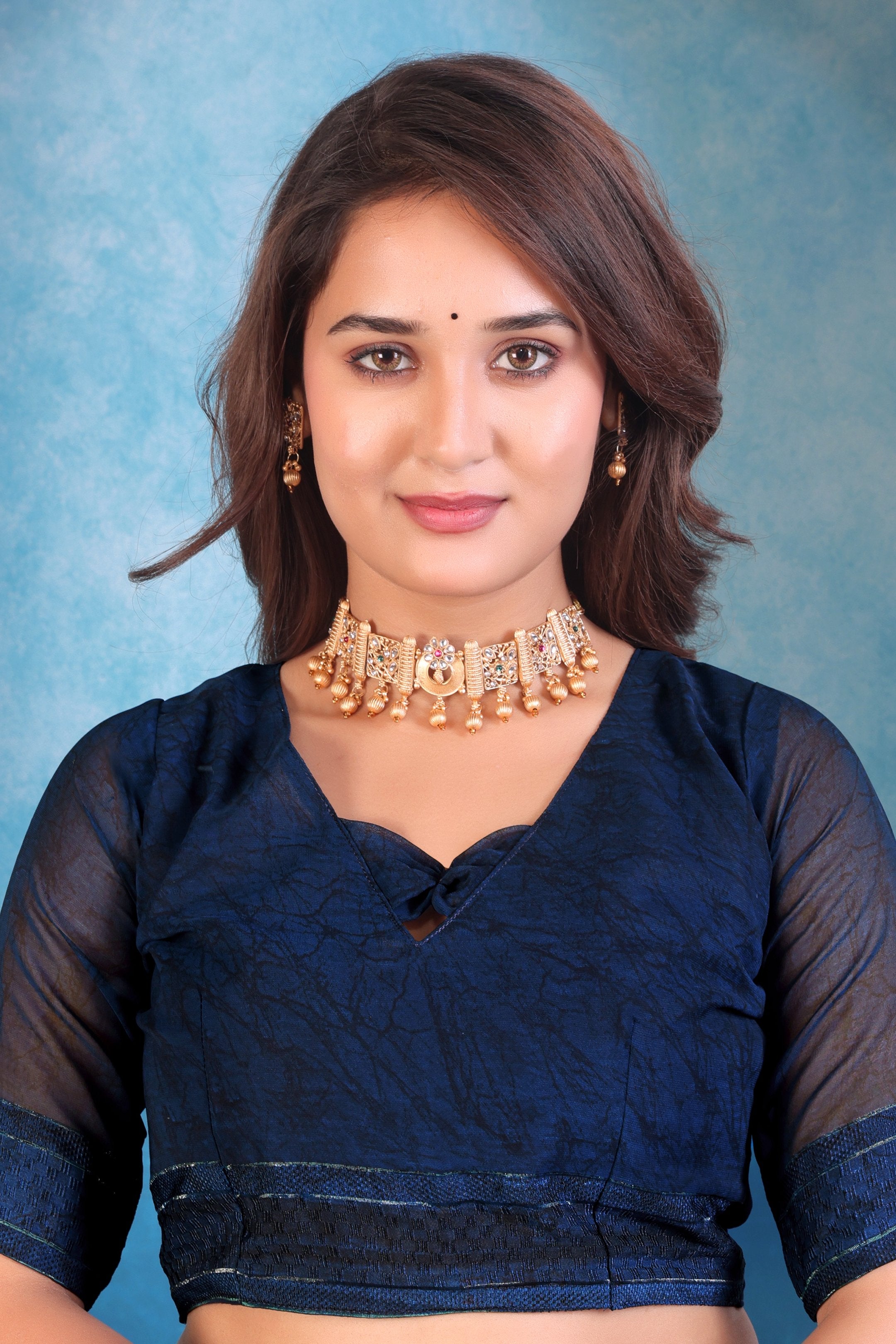 Tarika — Botanical Breeze Saree – Forest Blush Edition