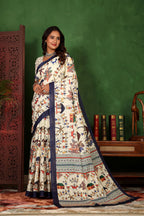 Warli — Ethnic Harmony Cotton Linen Saree