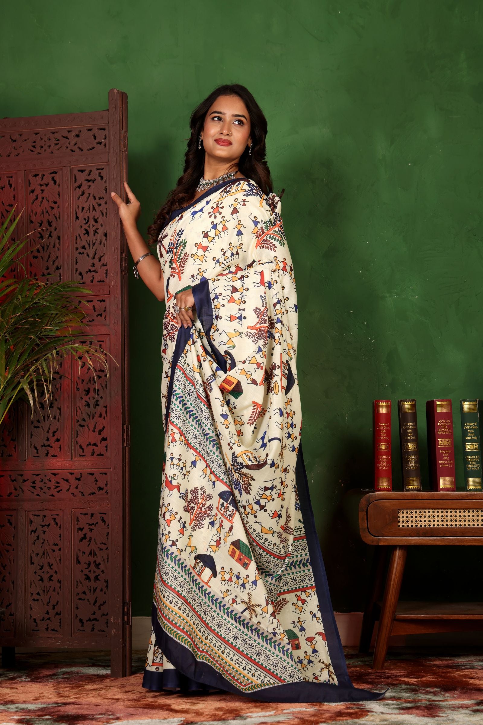 Warli — Ethnic Harmony Cotton Linen Saree